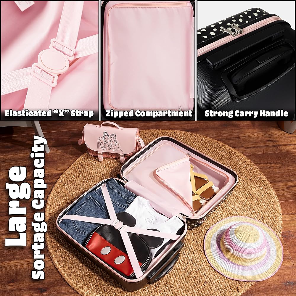 Amazon.com | Disney Kids Suitcase with Wheels - 19”, 4